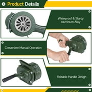 120dB Hand Crank Siren - Emergency Survival Gear, Portable Manual Safety Alarm for Storms & Outdoor Warning with Loud Horn