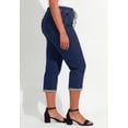 thumbnail image 3 of Catherines Women's Plus Size Petite Relaxed Rolled Knit Jean Capri, 3 of 3