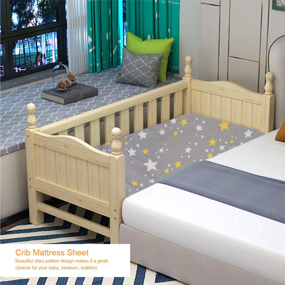 LYUMO Stars Pattern Cotton Baby Bed Fitted Sheet Newborn ...