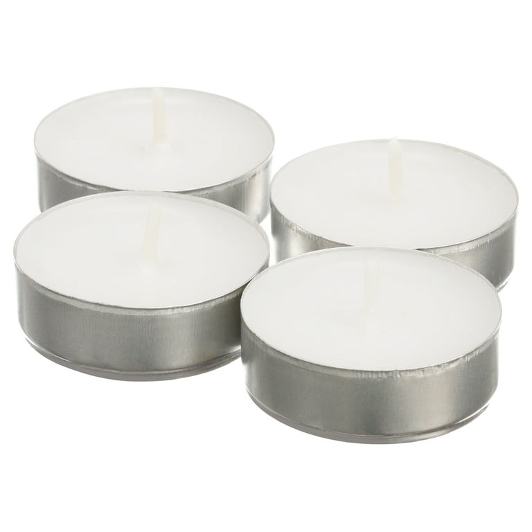 PACK OF 200 NIGHT TEA LIGHTS CANDLES WHITE UNSCENTED EMERGENCY