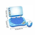 thumbnail image 3 of Learning Laptop Toy with Projection Mouse Erasable Brush ABC Numbers Music Educational for 3-8 Years Interactive Play Gift, 3 of 7