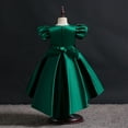 thumbnail image 5 of Bnwani Girls Summer Skirts Kid Girl Sleeveless Sun Dress Flowers Dresses Holiday Green Dresses 3T, 5 of 5