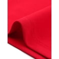 thumbnail image 5 of INSPIRAR CHIC Mono de Trabajo para Mujeres Elegante Cuello Cuadrado Manga Corta Abullonada Suelto Pierna Ancha Romper XS Rojo, 5 of 5