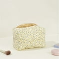 thumbnail image 3 of Yokua Spacious Beauty Storage Bag Floral Cotton Quilted with Zippered for Women, 3 of 13