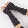 thumbnail image 5 of Yoyauz Women's Long Fingerless Gloves Arm Warm Knit Thumbhole Stretch, 5 of 5
