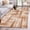 Latte, Camel, Sand, Tan, variant on Burnt Orange Grid 2'x3' Washable Rug, Geometric Modern Orange Non-Slip Soft Doormat Area Rugs for Entrance Bathroom Bedsides, Front Doormat Carpet for Kitchen Bedroom, Entryway Floor Mat