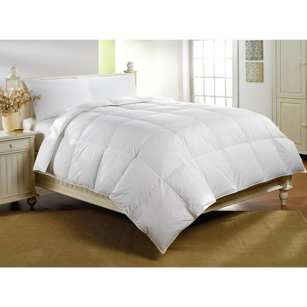 White Duck Down Comforter, 400 Thread Count Full/Queen