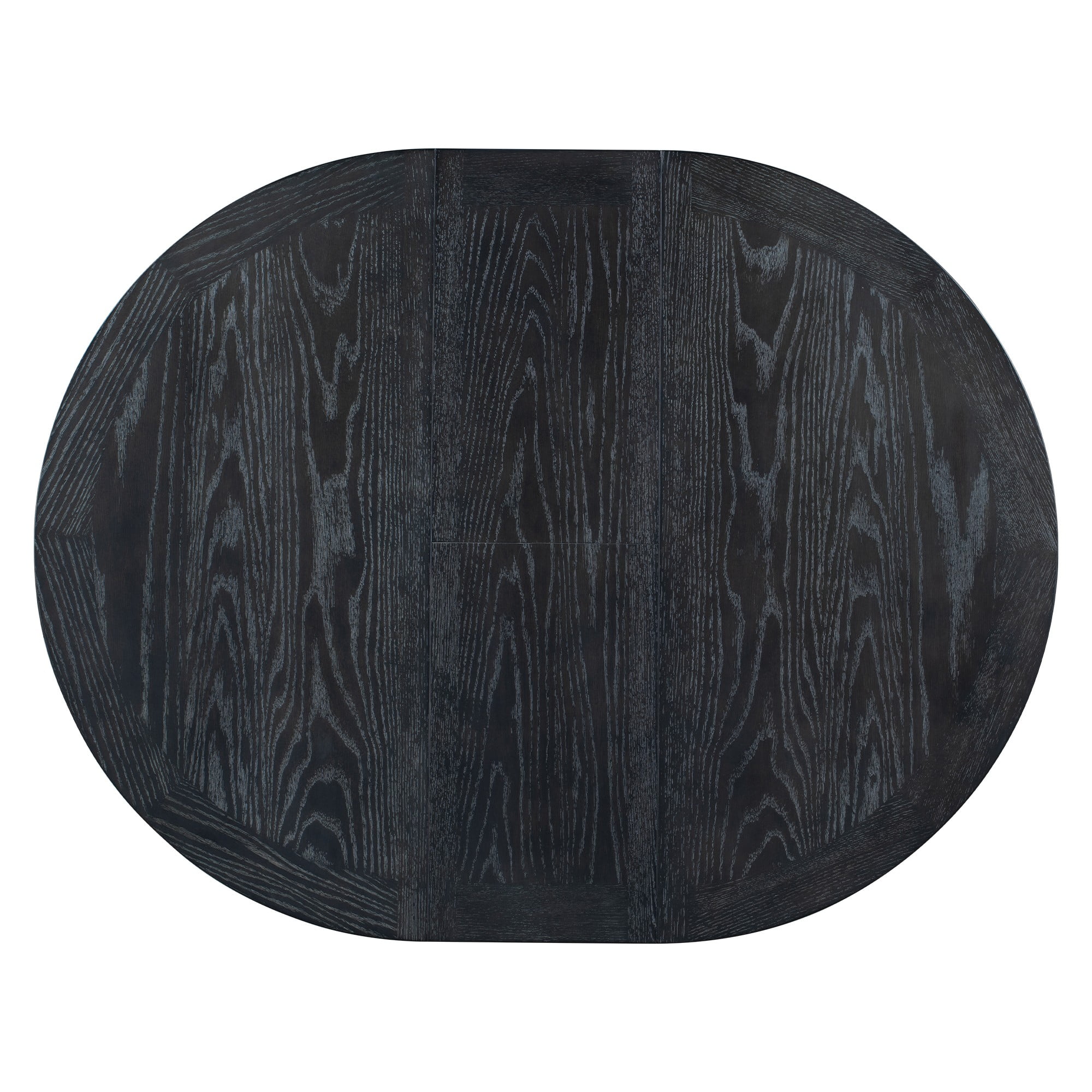 Aukfa Extendable Dining Table for 6, 42"-54" Round Kitchen Table with Butterfly Leaf for Dining Room/Living Room, Espresso
