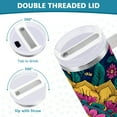 thumbnail image 5 of 30 oz Insulated Stainless Steel Tumbler Double Wall Stainless Steel Tumbler with 2-Way Drinking Colorful Pattern Background Design, 5 of 9