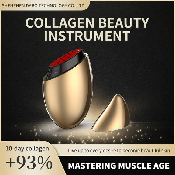 High-Frequency Facial Toning Wand with Red Light, At-Home Skin Rejuvenation Device for a Firmer-Looking, Sculpted Appearance