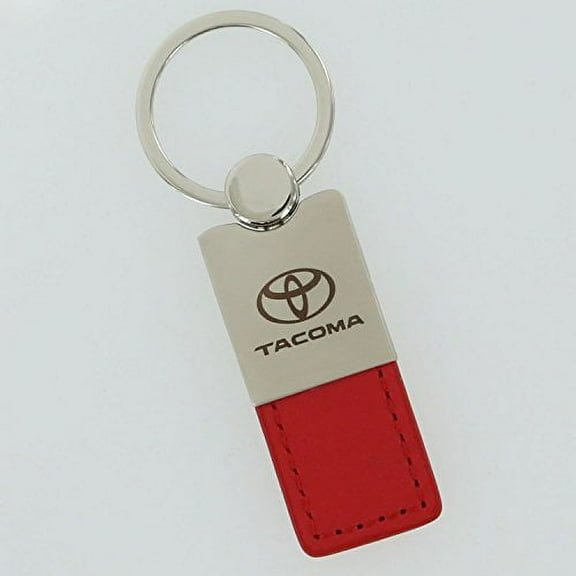 Toyota Tacoma Keychain & Keyring - Duo Premium Red Leather