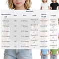 thumbnail image 3 of Yanlir Girls Ribbed Lace Trim Fitted Round Neck Short Sleeve Tee 1 Pack Summer for Kids 5 -16 Years Soft Summer Fashion Crewneck Tees Basic Tops, 3 of 7