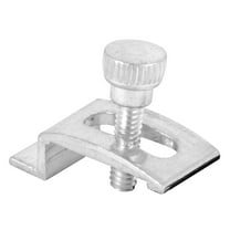 Storm Door Panel Clip with Screws, 1/4 in., Aluminum (8-pack)