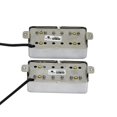 thumbnail image 3 of FLEOR Humbucker Pickup Ceramic Guitar Neck + Bridge Pickup Set Chrome Fit LP Style Electric Guitar, 3 of 4
