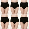 thumbnail image 2 of European Size Pure Cotton Women's Underwear High Waist Tummy Control Butt Lifting Underwear Large Size Briefs, 2 of 31