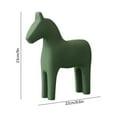 thumbnail image 3 of Mnhhatv Large Wooden Horse Sculpture Home Decor for Living Room TV Cabinet Tea Table Display Minimalist Modern Style with Smooth Lines and Calm Colors for Shelf Table Office Accent and Art Collection, 3 of 6