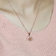 thumbnail image 2 of Uloveido Women Virgo Constellation Necklace with Rose Gold Plated Cubic Zirconia Jewelry Pendant for Friend Women 12 Zodiac Birthday Gift Aug 23rd to Sep 22nd-N1047-Virgo, 2 of 7