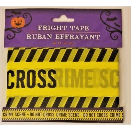 Halloween Fright Tape 30 Ft Do Not Cross Crime Scene Walmart Com