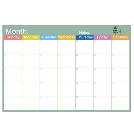 

Aimiya 1 Set Magnetic Schedule Erasable Waterproof Leave Word Synthetic Resin Monthly Weekly Planner Calendar Magnet Sticker Daily Use