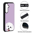 thumbnail image 2 of WIRESTER Shockproof Soft Rubber Cover Case for Samsung Galaxy A16 5G 6.7", Animal Maltese Dog On Pastel Lilac Background, 2 of 5