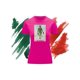 thumbnail image 1 of Playera Blusa Loteria La Dama Fiestas Patrias Mexico Septiembre Independencia Color Fucsia Talla Chica Marca Emil SaEs, 1 of 4