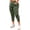 Army Green, variant on Staron Women's Casual Pants High Waisted Elastic Waist Sweatpants Solid Color Cargo Pocket Lounge Comfy Relaxed Ankle-Length Pants, Pink M
