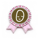 thumbnail image 1 of Hortalizas expresión feliz patata Insignia broche Medalla rosa premiada, 1 of 3