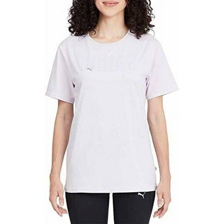 PUMA Womens Boyfriend Logo Tee Shirt (Purple, Small)