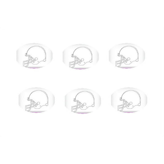 Football Helmet Drawing 12 - 2 inch Cupcake Edible Frosting Photos