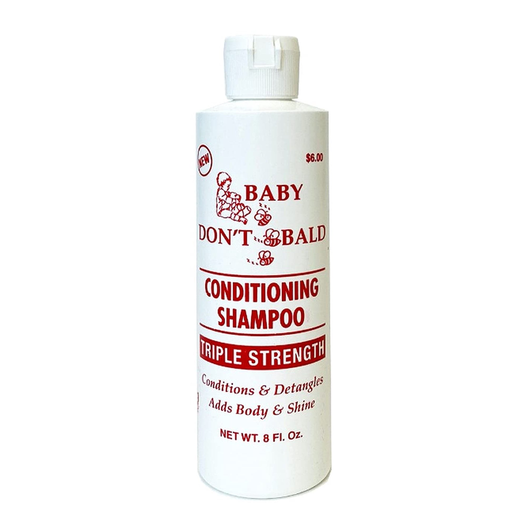 Baby Don't Be Bald Conditioning Shampoo 8 Oz. [ TRIPLE ] * BEAUTY