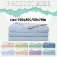 thumbnail image 3 of 110x150cm Blue Gray Two Tone Summer Quilt by Dusknt Soft Lightweight Breathable Reversible Bed Comforter for Hot Sleepers Machine Washable Bedding, 3 of 6