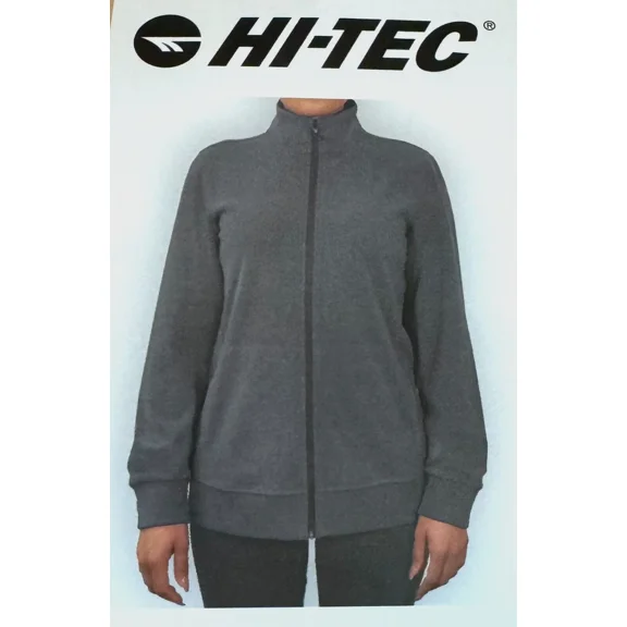 Hi-Tec Women's Super Cozy Full Zip Tech Fleece Gray Size Medium