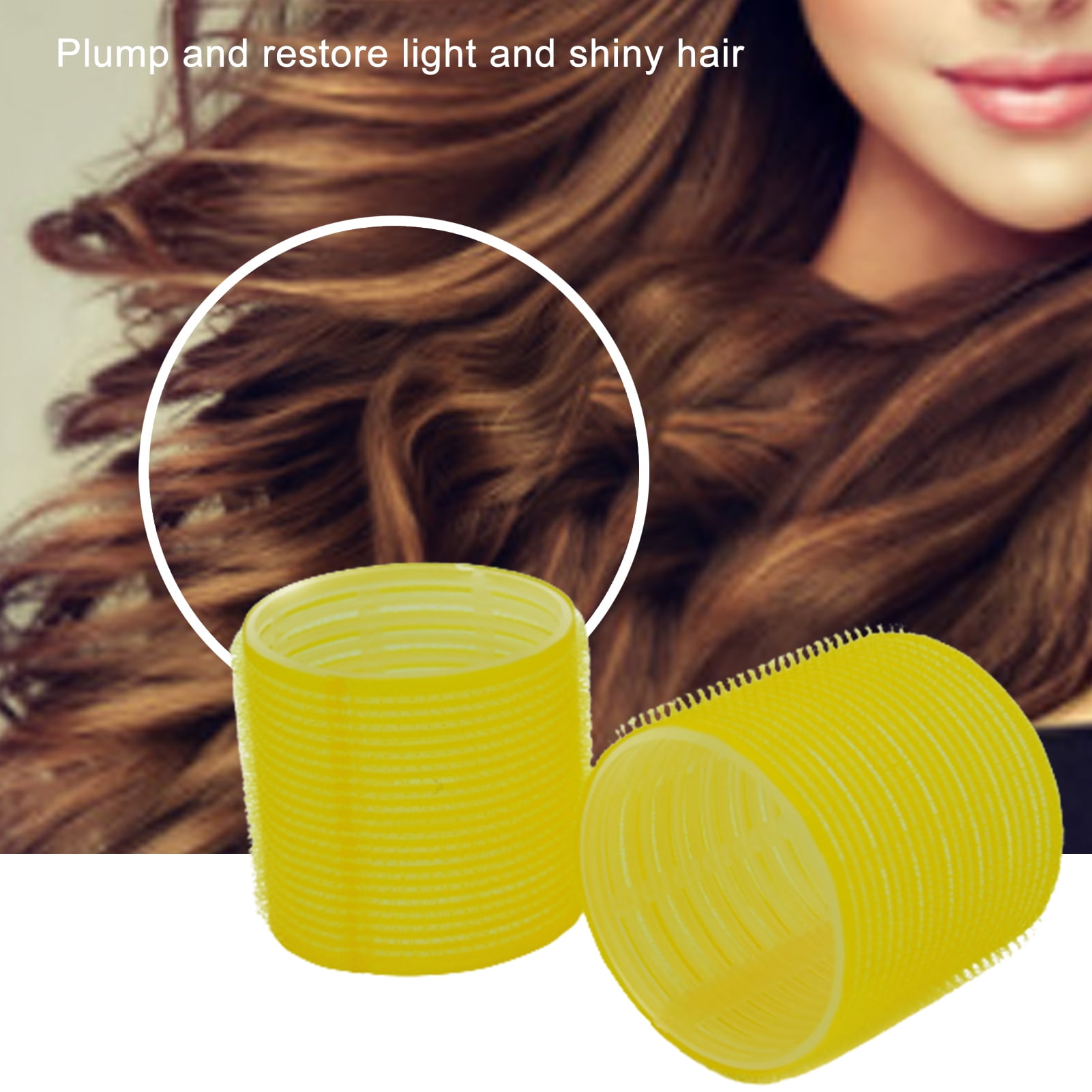 Travelwant 8Pcs Jumbo Size Hair Roller Sets, Self Grip, Salon Hair Dressing Curlers, Hair