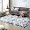 thumbnail image 2 of Moroccan 6x9 Rugs for Living Room, Large Washable Area Rug Ultra-Thin Soft Carpet, Oriental Bedroom Rug Distressed Non Shedding Throw Rug for Living Dining Room Office, 6x9ft, 03, 2 of 7
