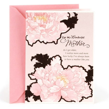 Hallmark Birthday Card for Mom (Pink Flowers) (Best Flowers For Mom Birthday)
