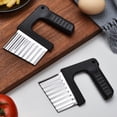 thumbnail image 3 of kurtrusly Potato Wave Slicer Cookware Universal Small Simple Efficient Manual Stainless Steel Chips Chopper Kitchen Gadget, 3 of 6