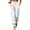 #0635-White, variant on Women High Waist Pocket Tapered Jogger Business Commuter Formal Suit Trousers Brown M Gift