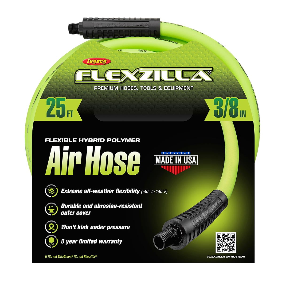 Legacy HFZ3825YW2 25'Ft. Flexzilla Air Hose