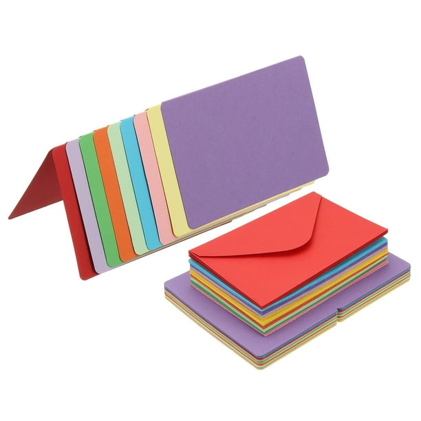 Uxcell Tarjeta en Blanco Plegada y Sobres, 50 Sets de Tarjetas de 4 x 6 Pulgadas y Sobres Imprimibles para Invitaciones