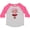 Heather and Hot Pink, variant on Inktastic Monkey 2nd Birthday for Girl Girls Toddler T-Shirt