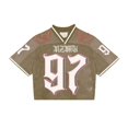 thumbnail image 1 of Camiseta de fútbol Y2K, camiseta holgada de empalme estadounidense de moda, ropa de calle informal transpirable, camiseta unisex de manga corta, 1 of 6