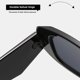 thumbnail image 5 of Caja de gafas de sol con personalidad, gafas cuadradas con borde cortado de plástico, gafas de sol de pierna ancha con personalidad, 5 of 6
