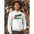 thumbnail image 2 of Flag Of Palestine Sweatshirt Men -Image by Shutterstock, Male 4X-Large, 2 of 4