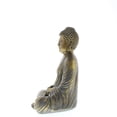 thumbnail image 3 of Zingz & Thingz Sitting Buddha Statue - 11.75" - Bronze Tone, 3 of 4