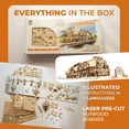 thumbnail image 4 of UGEARS 3D Puzzles for Adults - V-Express Steam Train with Tender Idea- 3D Wooden Puzzle Model Kits for Adults and Teens Building Kit Wooden Model Kits, 4 of 7