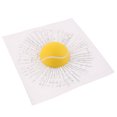 thumbnail image 4 of Ximing 3D Ball Hits Car Body Window Sticker Self Adhesive Decal Yellow+White, 4 of 10