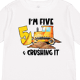 thumbnail image 4 of Inktastic I'm 5 and Crushing It Construction 5th Birthday Boys or Girls Long Sleeve Toddler T-Shirt, 4 of 5