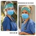 thumbnail image 3 of COEQINE Axolotl Plant Nurse Button Headband Stretchy Headband for Running Cycling Football Basketball Yoga Workout Headbands for Medical Workers Sports Headbands Bulk, 3 of 7
