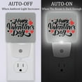 thumbnail image 2 of Valentine's Day LED Square Night Lights - Bright and Compact Bedroom or Bathroom Lighting Solution with Auto on/Off Sensor - Set of 2 Square Shaped Nightlights, 2 of 6