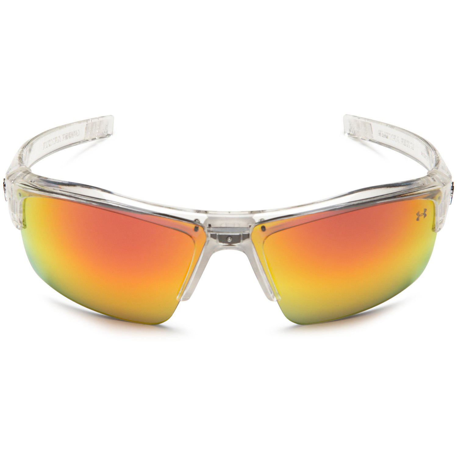 Under Armour UA Igniter Crystal Clear Frame Orange Mirror Multiflection Lens Sport Sunglasses - image 2 of 5